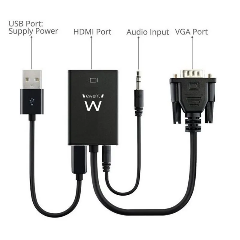 EWENT EW9866 Adaptador VGA/HDMI com Áudio - Imagem de Detalhe 24
