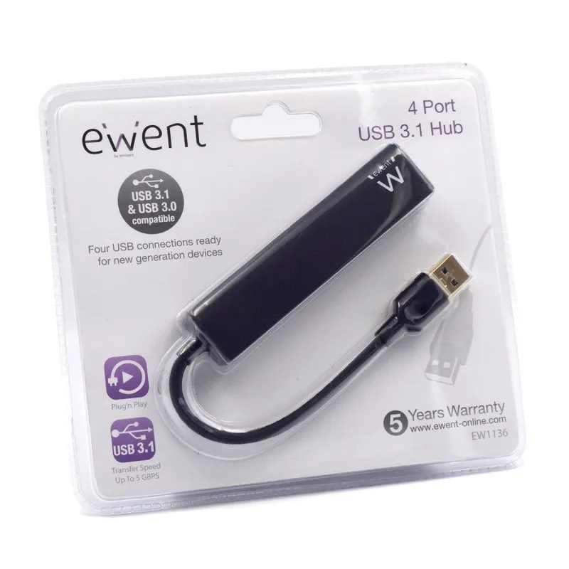 EWENT EW1136  Hub 4 Portas USB 3.0 - Imagem de Detalhe 24