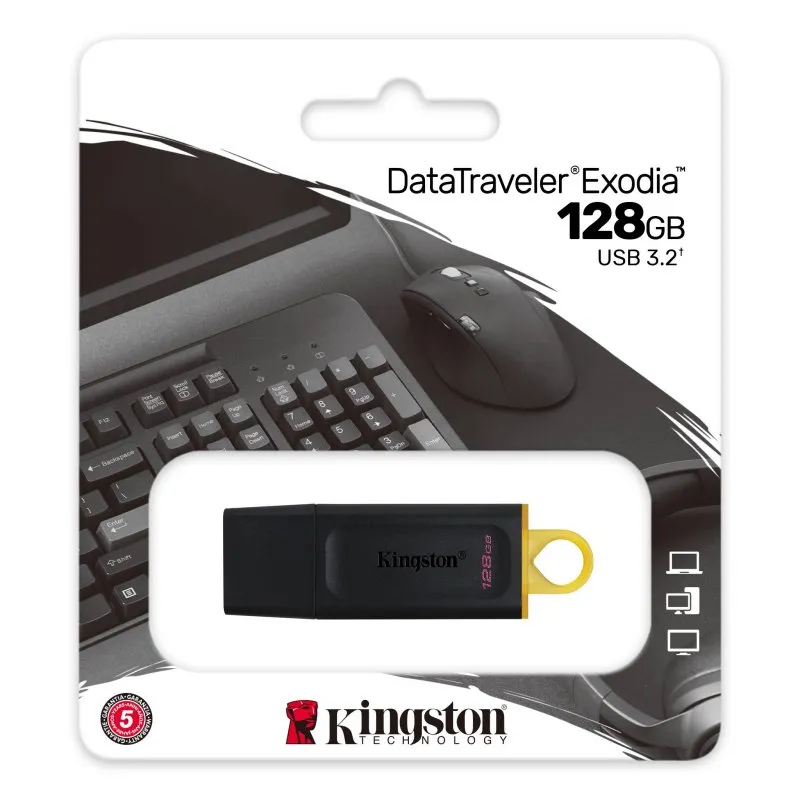 Kingston DataTraveler DTX 128GB USB 3.2 Gen1 Preto - Imagem de Detalhe 23