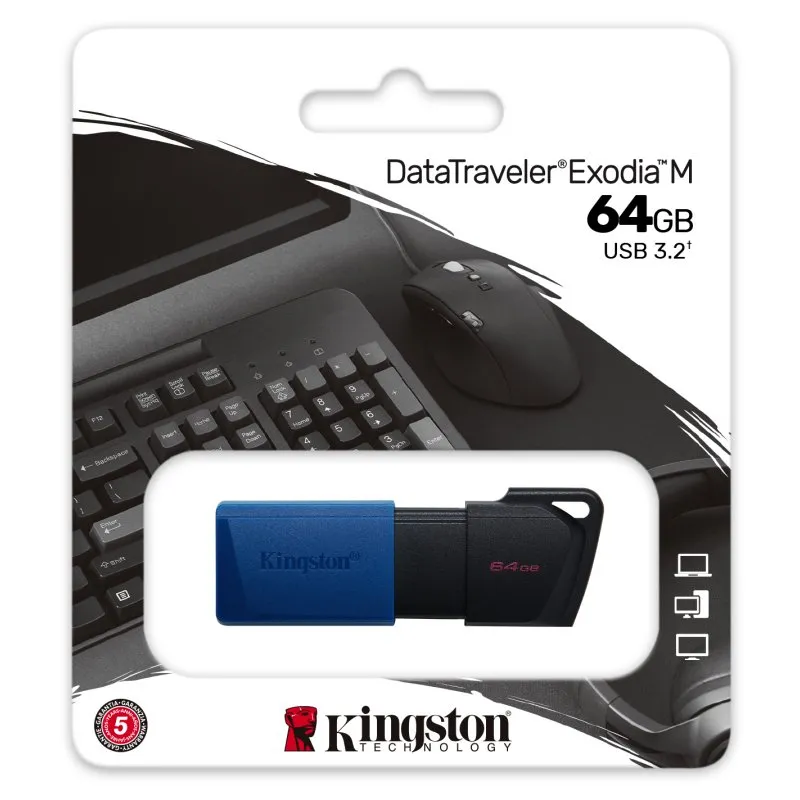 Kingston DataTraveler DTXM 64GB USB 3.2 Gen1 Azul - Imagem de Detalhe 24