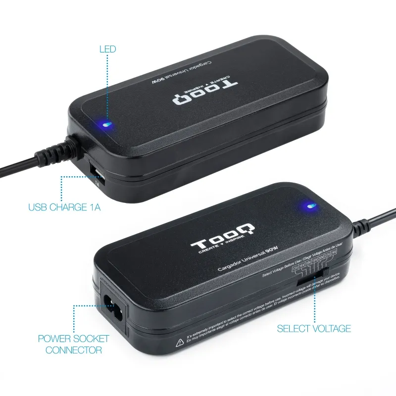 Tooq Carregador portátil 90W manual 12 conectores - Imagem de Detalhe 37