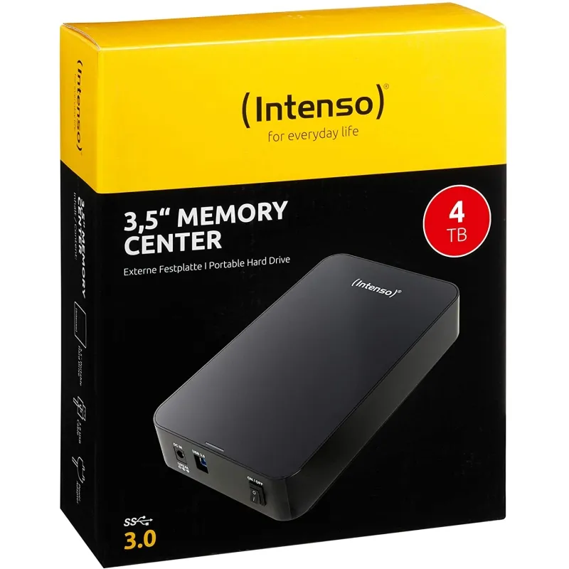 Intenso HDD Externo 6031512 4TB 3.5" USB 3.0 Preto - Imagem de Detalhe 14