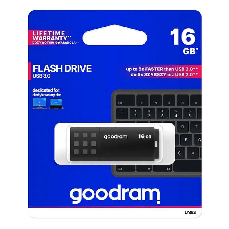 Goodram UME3 Pen USB 16GB USB 3.0 Preto - Imagem de Detalhe 42