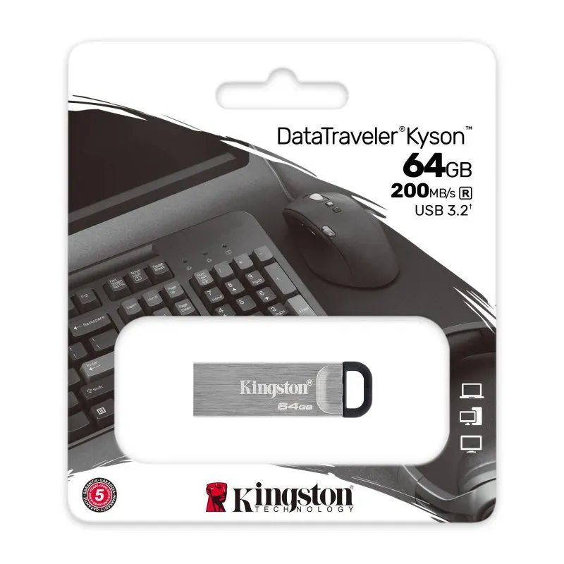 Kingston DataTraveler DTKN 64GB USB 3.2 Gen1 Prata - Imagem de Detalhe 28