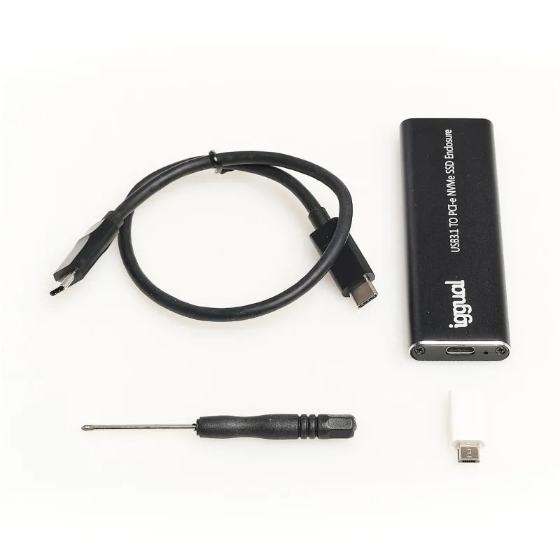 iggual Caixa externa USB-C 3.1 SSD M.2 NVMe e SATA - Imagem de Detalhe 30
