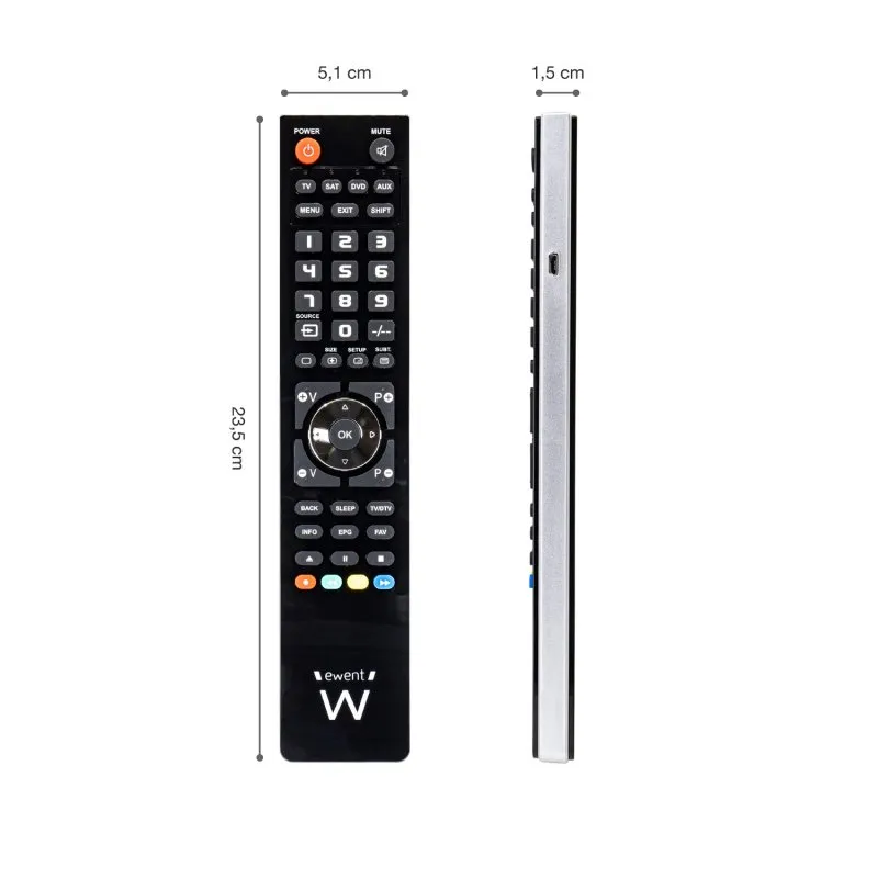 EWENT EW1570 Mando TV 4 em 1 programável por cabo - Imagem de Detalhe 44