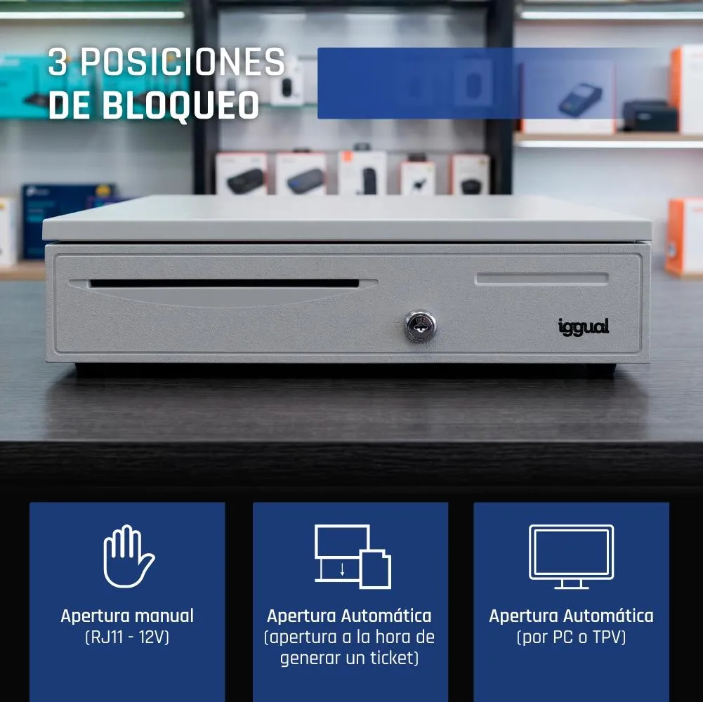 iggual Cajón Portamonedas IRON-50W 42cm 5+8 branco - Imagem de Detalhe 108