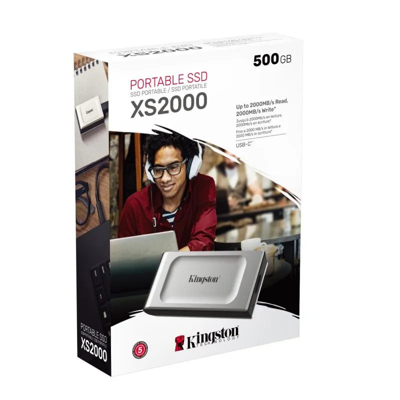 Kingston XS2000 SSD portátil 500Gb USB 3.2 tipo-C - Imagem de Detalhe 30