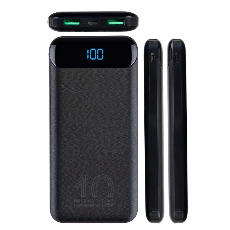 RIVACASE VA2540 (10000mAh) Preto QC/PD 20W LCD - Imagem de Detalhe 36
