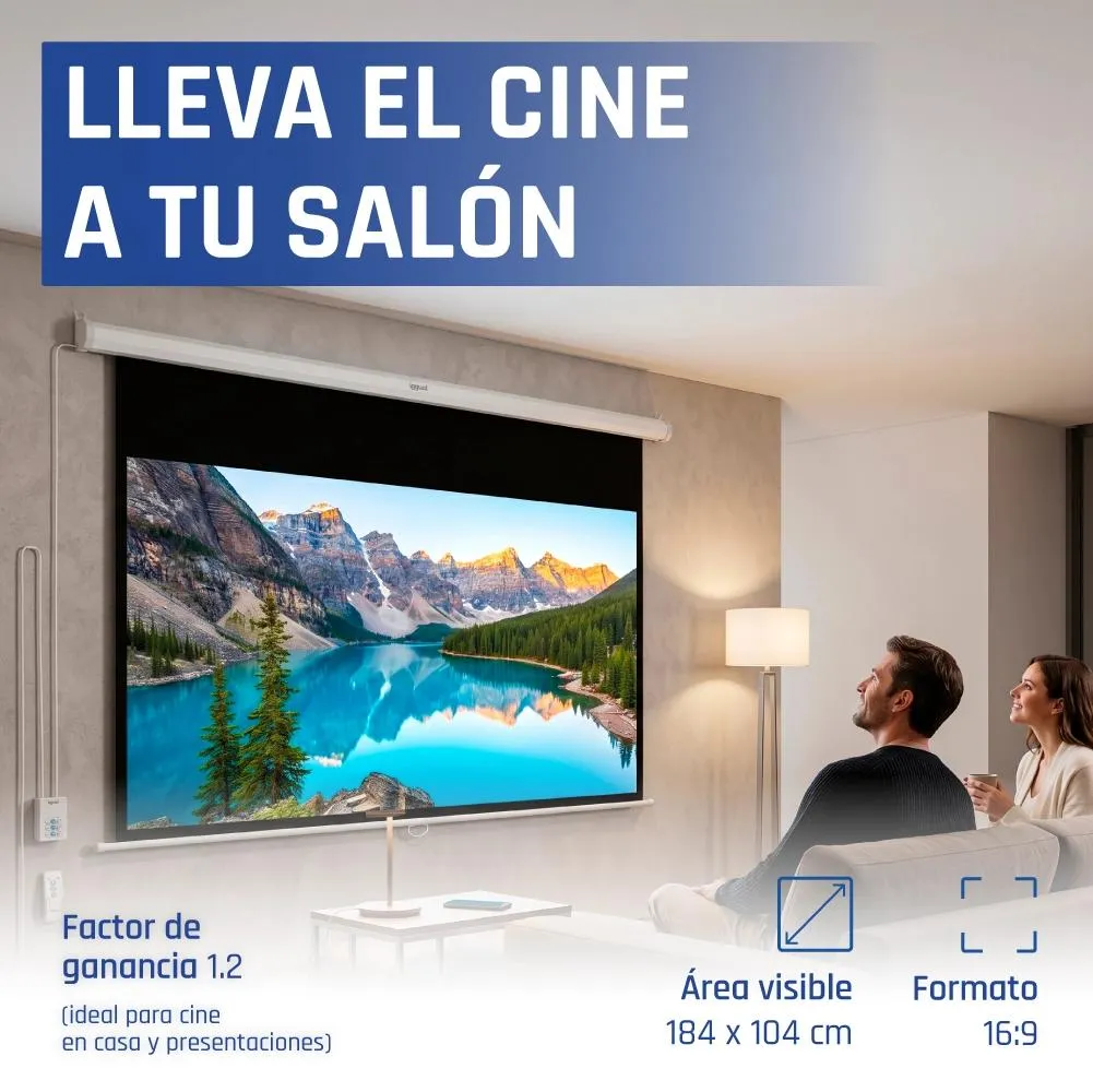 iggual Ecrã elétrico 16:9 84" 184x104 cm - Imagem de Detalhe 106