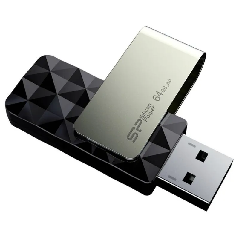 SP memória USB Blaze B30 USB 3.1 Gen1 64GB Preto - Imagem de Detalhe 32