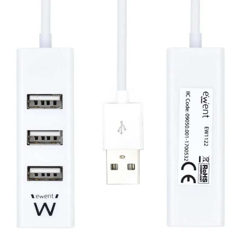 EWENT EW1122 MINI-HUB USB 4 PORTAS BRANCO - Imagem de Detalhe 47