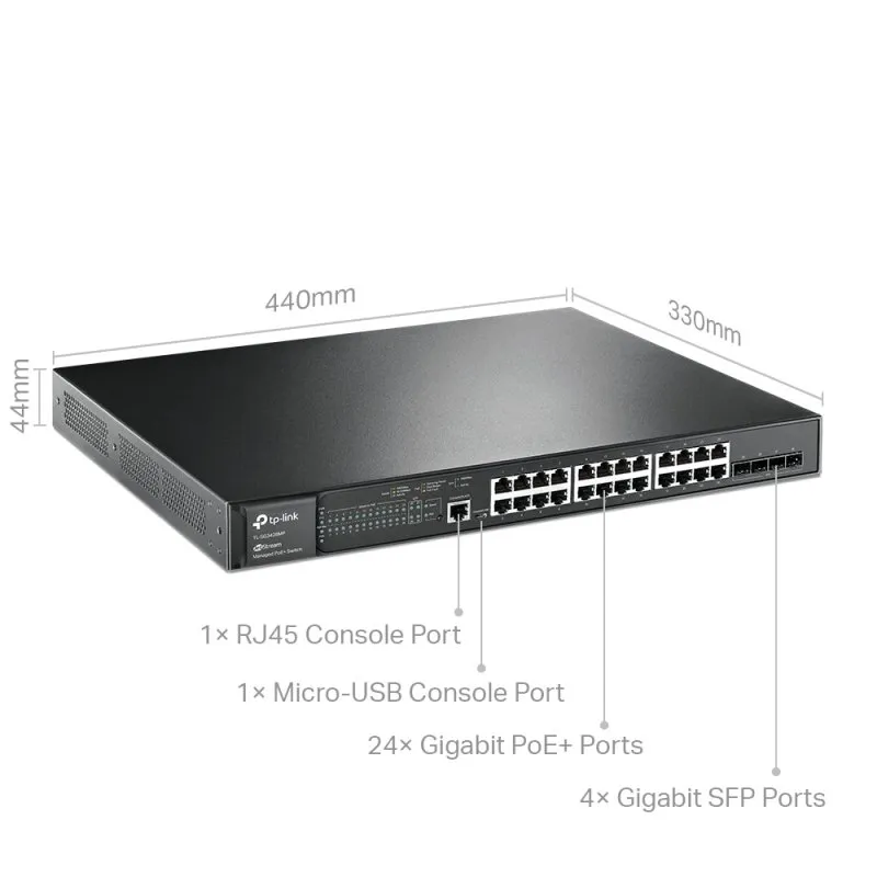 TP-Link SG3428MP Switch 24xGB PoE L2 4xSFP Rack - Imagem de Detalhe 32