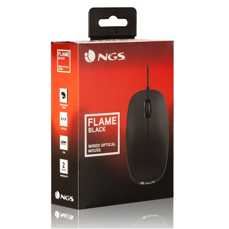 NGS Rato óptico Flame 1000 Dpi Preto - Imagem de Detalhe 51