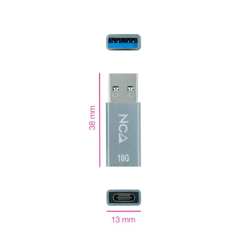Nanocable Adaptador USB-A/M 3.1 GEN2 a USB-C/H - Imagem de Detalhe 14