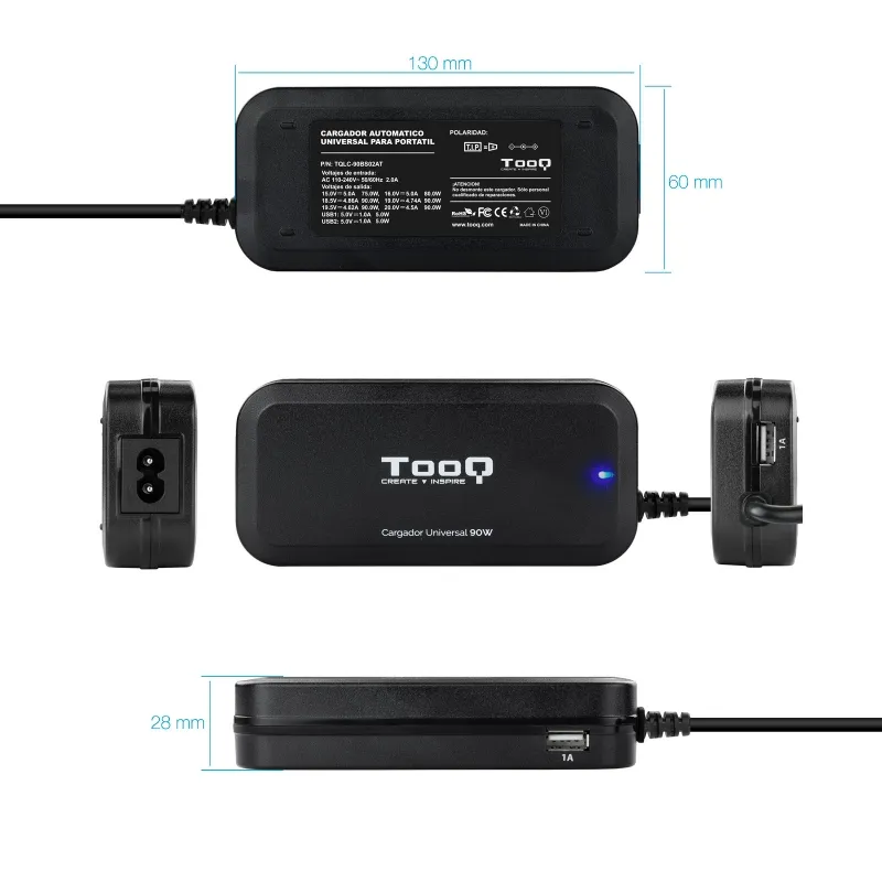 Tooq Carregador universal portátil automático 90w - Imagem de Detalhe 52