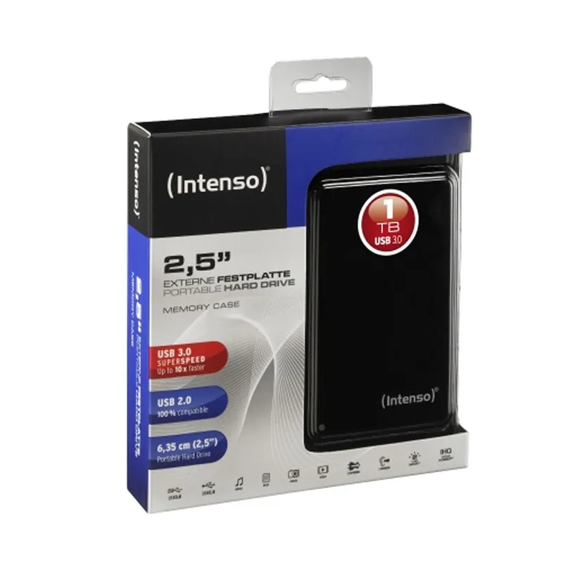 Intenso 1TB HDD Externo 6021560 2.5" USB 3.0 Preto - Imagem de Detalhe 38