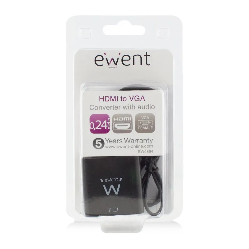 EWENT EW9864 Adaptador HDMI/VGA com Áudio - Imagem de Detalhe 40