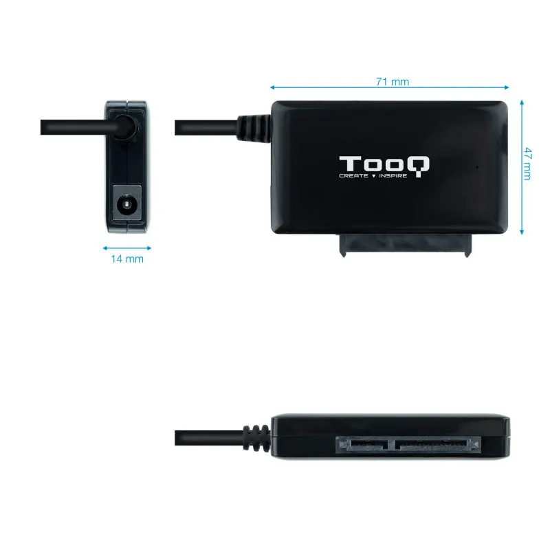 Tooq Adaptador USB 3.0 para discos 2,5"/3,5" - Imagem de Detalhe 58