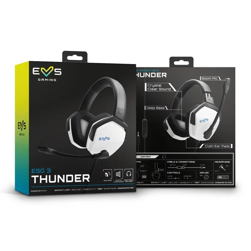 ENERGY SISTEM Auricular Gaming Headset ESG 3 Branco - Imagem de Detalhe 60