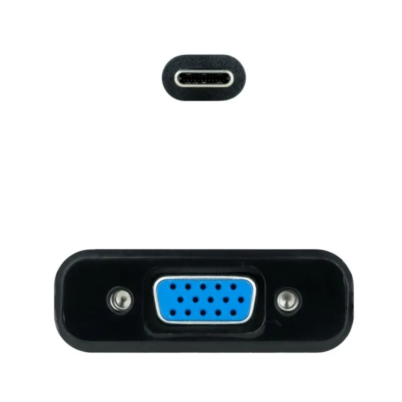 Nanocable Conversor USB-C/M a VGA/H Preto 10cm - Imagem de Detalhe 12