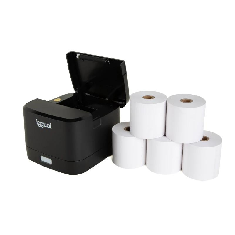 iggual Kit impressora térmica TP EASY 58 + 5 rolos - Imagem de Detalhe 7
