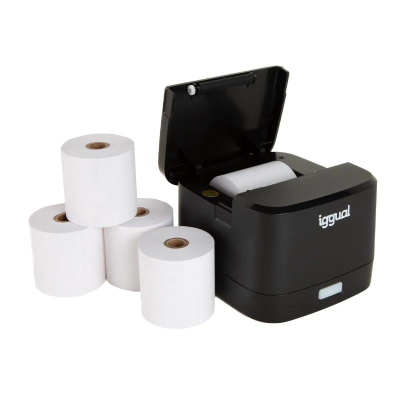 iggual Kit impressora térmica TP EASY 58 + 5 rolos - Imagem de Detalhe 8