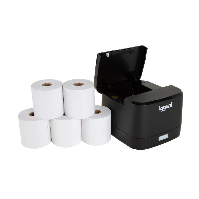 iggual Kit impressora térmica TP EASY 58 + 5 rolos - Imagem de Detalhe 9