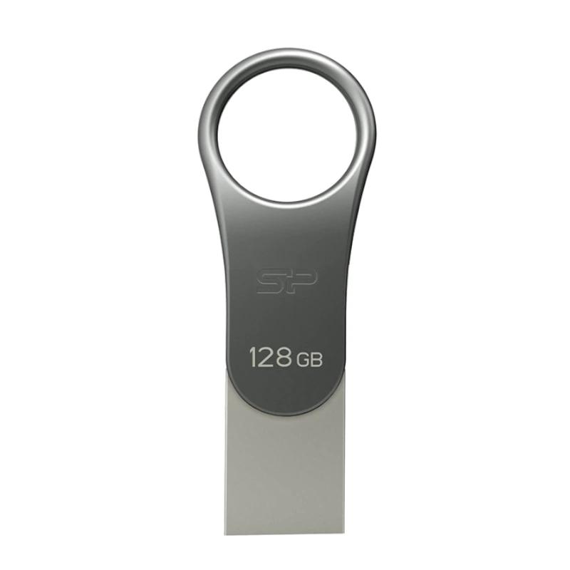 SP Lapiz USB C80 USB-C 3.2 128GB Dual Metálico - Imagem de Detalhe 3