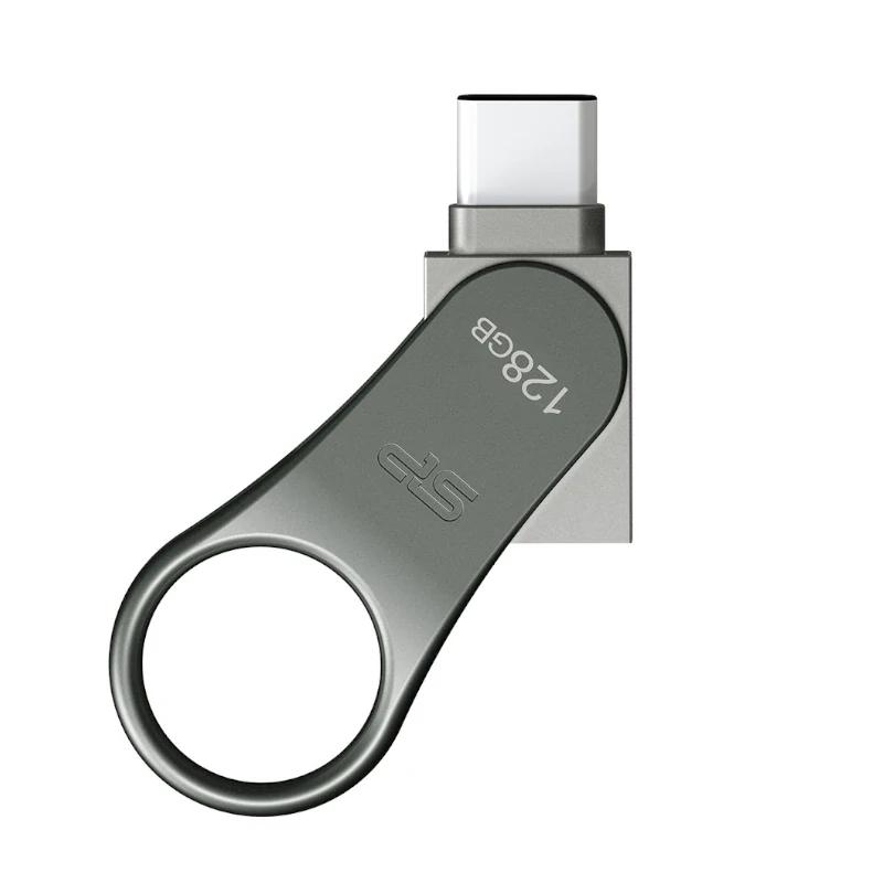 SP Lapiz USB C80 USB-C 3.2 128GB Dual Metálico - Imagem de Detalhe 4