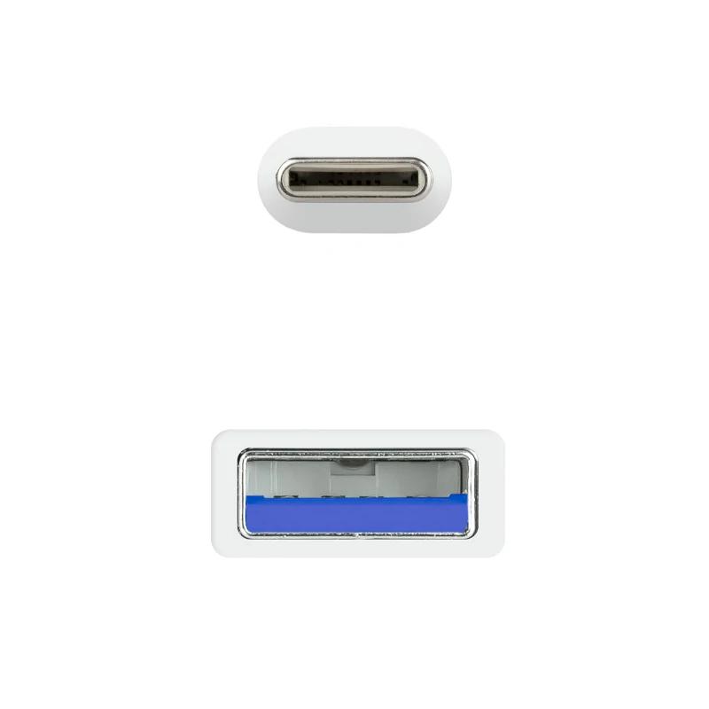 Nanocable Cabo USB 3.1 Gen2 USB-C/A 1 M Branco - Imagem de Detalhe 8