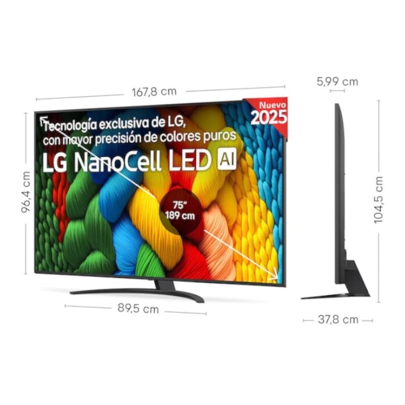 LG 75NANO81A6A TV 65" UHD SMART TV 4K - Imagem de Detalhe 2