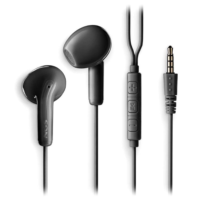 NGS Auricular Negro Estéreo Cable JACK 3.5 Mm - Imagem de Detalhe 4