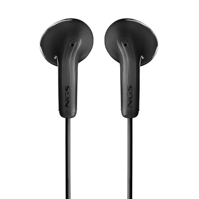 NGS Auricular Negro Estéreo Cable JACK 3.5 Mm - Imagem de Detalhe 5
