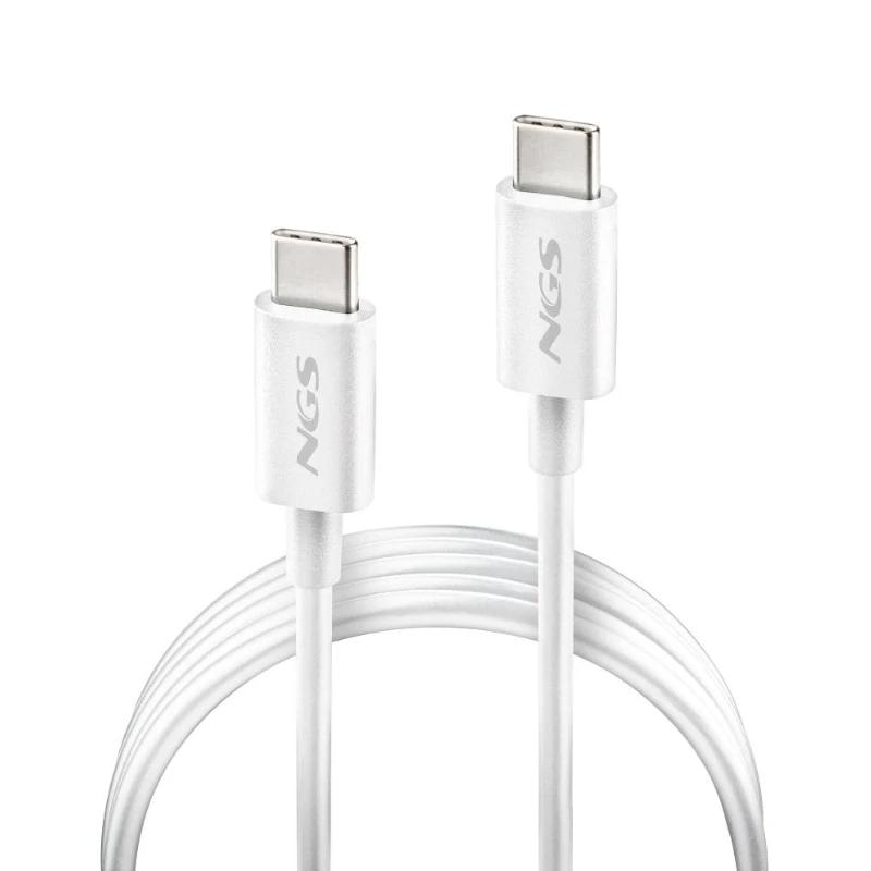 NGS CABLE CARGA RAPIDA USB-C A USB-C 1M BLANCO - Imagem de Detalhe 4