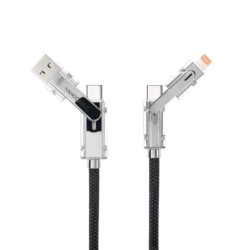 Nanocable Cable USB-C+USB-A/M LIGHTNING+USB-C/M 2M - Imagem de Detalhe 3