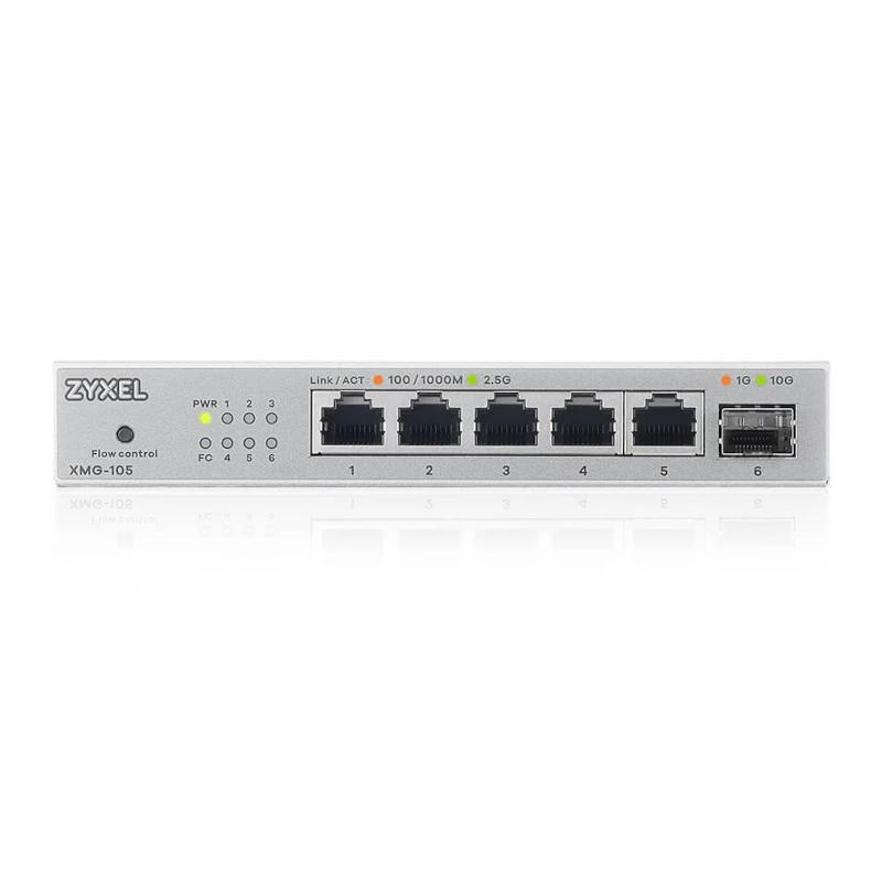 Zyxel XMG-105 Switch 5x2,5mGb 1xSFP+ Desktop - Imagem de Detalhe 5