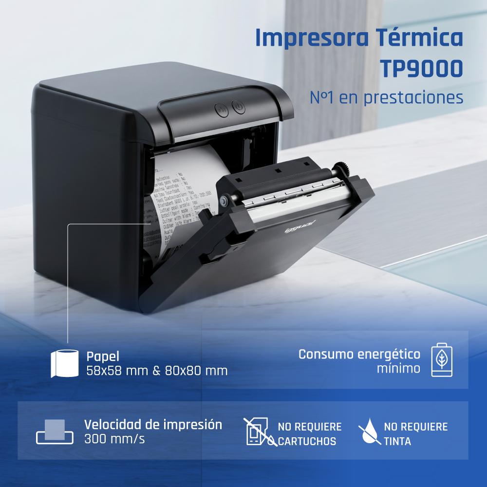 iggual Impresora Térmica TP9000 USB+RJ45+RJ45RS232 - Imagem de Detalhe 1