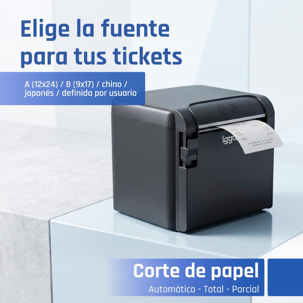 iggual Impresora Térmica TP9000 USB+RJ45+RJ45RS232 - Imagem de Detalhe 4