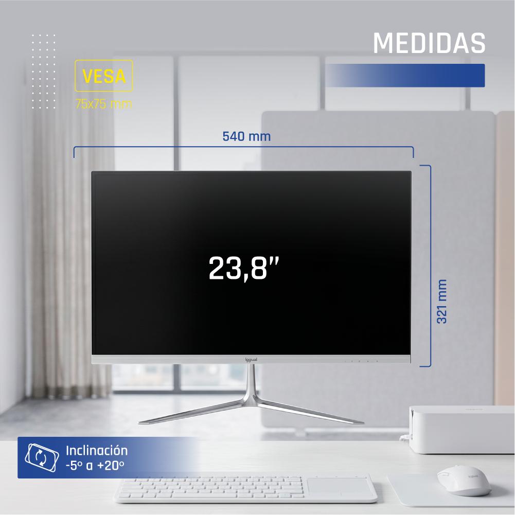 iggual Monitor 24" IPS 1ms FHD 120Hz MM blanco - Imagem de Detalhe 6