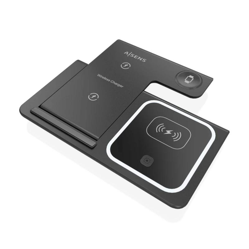 AISENS Cargador inalambrico USB-C 3 EN1 15w NEGRO - Imagem de Detalhe 1