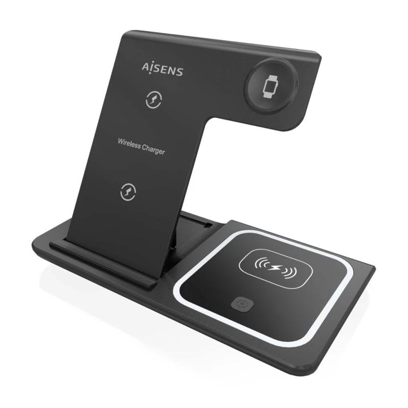AISENS Cargador inalambrico USB-C 3 EN1 15w NEGRO - Imagem de Detalhe 2