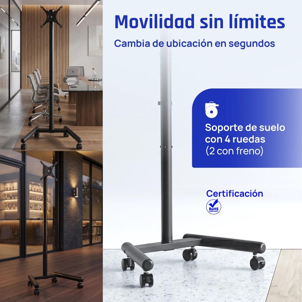 iggual SRTV55 Soporte TV suelo ruedas 13"-55" 20kg - Imagem de Detalhe 1