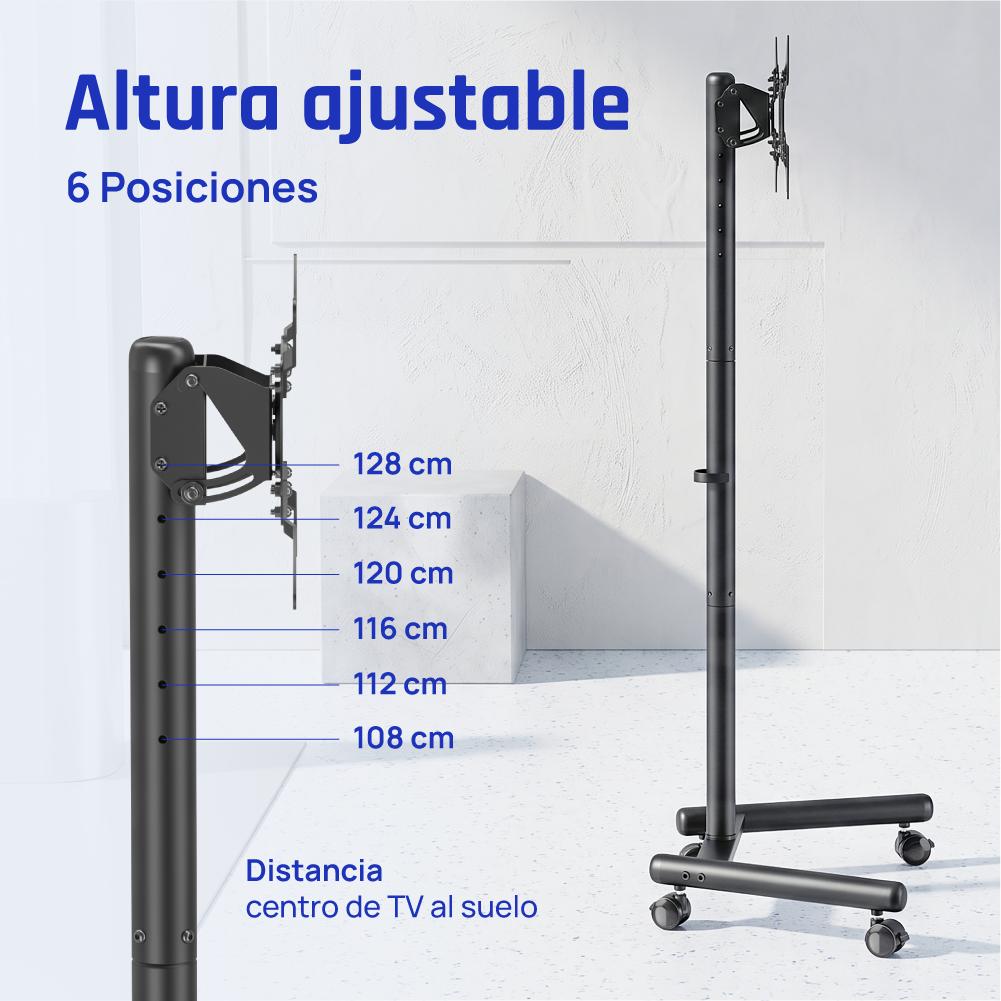 iggual SRTV55 Soporte TV suelo ruedas 13"-55" 20kg - Imagem de Detalhe 4
