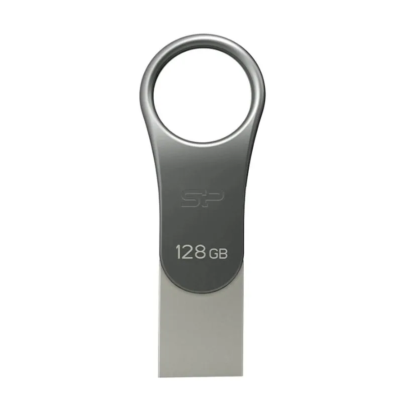 SP Lapiz USB C80 USB-C 3.2 128GB Dual Metálico - Imagem de Detalhe 3