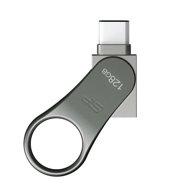 SP Lapiz USB C80 USB-C 3.2 128GB Dual Metálico - Imagem de Detalhe 4
