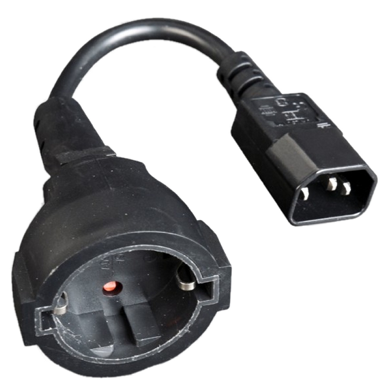 Gembird Cable Alimentación Adap. C14(M) a Schuko(H - Imagem de Detalhe 3