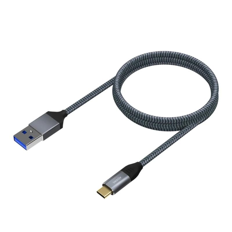 Aisens Cabo USB 3.1 Gen2 Alu 3A CM-AM Cinza 2.0M - Imagem de Detalhe 5
