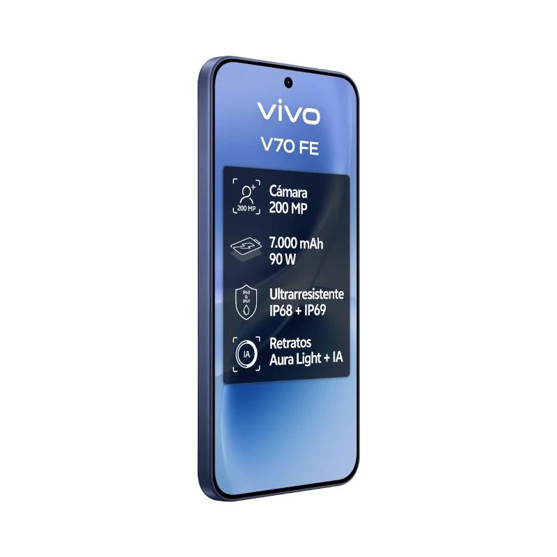 VIVO V70 FE 8Gb 512Gb Bundle Ch90w+ Buds3 Blue - Imagem de Detalhe 5