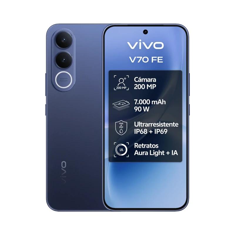 VIVO V70 FE 8Gb 256Gb Bundle Ch90w+ Buds3 Blue - Imagem de Detalhe 6